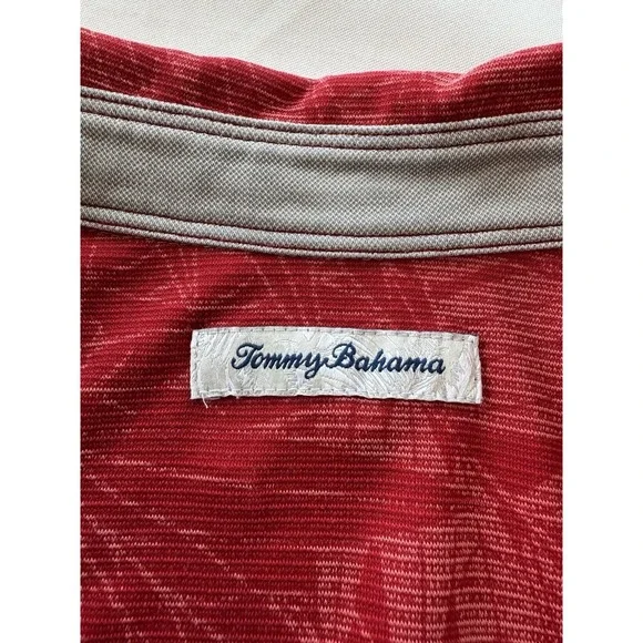 Tommy Bahama Ohio State Buckeyes IslandZone Polo Shirt Mens XL Red NCAA - Picture 10 of 12